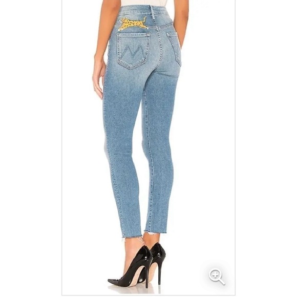 Mother TIGER High Waisted Looker Ankle Fray LSU Auburn Clemson 25 - Picture 2 of 9